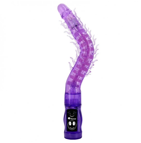 BAILE - Spiny Dragon Stimulator Vibrator Stick (Battery - Purple) BAILE - Spiny Dragon Stimulator Vibrator Stick (Battery - Purple)